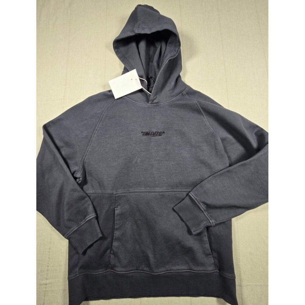 NWT Zara Kids Hoodie "Raw Energy" Gray Unisex Sz 11-12 Sweatshirt Casual